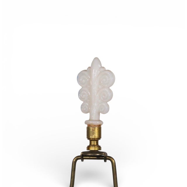 Mid 20th Century Mid 20th Century Ivory Alladin Alacite Art Deco Table Lamp For Sale - Image 5 of 10