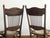 Brown Antique Pressed Back Spindle Chairs - A Pair For Sale - Image 8 of 11