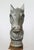 Silver Pair of Vintage Cast Iron Horse Head Andirons For Sale - Image 8 of 13