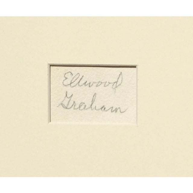 Cream Ellwood Graham "Indian Dance" Abstract Geometric Composition circa early 1960s For Sale - Image 8 of 10