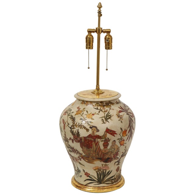 18th Century Northern Italian Lacca Povera Terracotta Vase Lamp For Sale - Image 10 of 10