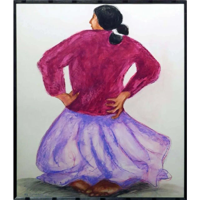 "Untitled" by R.C Gorman Inventory Number # RC021609-04 Original Pastel on Paper Hand Signed by the Artist Image Size: 25"...