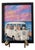 Volkswagen Camper Van Framed 8x10 Art Print With Cats - Pastel Beach Scene For Sale
