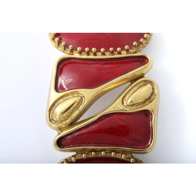 1960s Custom Made Enameled Belt Buckle For Sale - Image 4 of 4