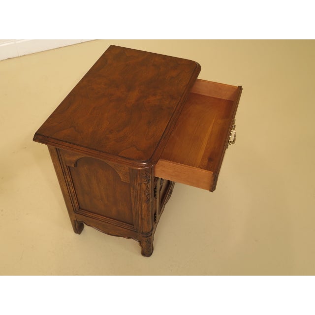 Drexel Heritage French Walnut 2 Door Nightstand Chairish