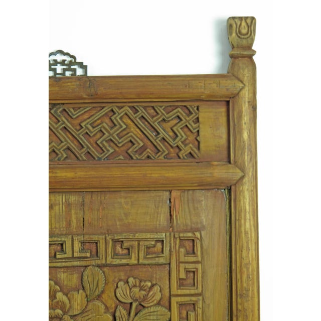 1920s 1922 Hand Carved Wall Hanging Panels - a Pair For Sale - Image 5 of 6