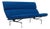 Mid Century Blue Sofa Compact by Eames for Herman Miller 1970s For Sale