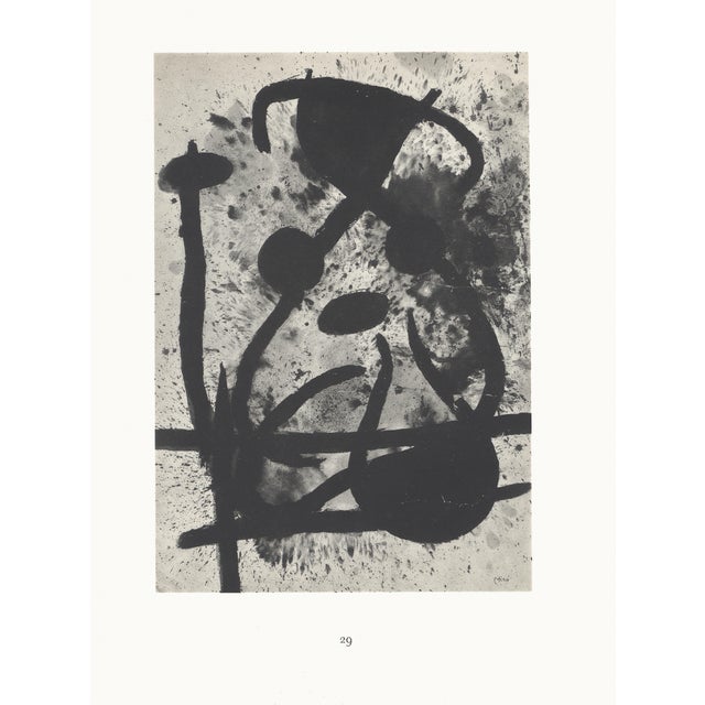 1967 Joan Miró Lithograph 29, "Tête De Femme" (Woman's Head) For Sale