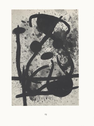 1967 Joan Miró Lithograph 29, "Tête De Femme" (Woman's Head)