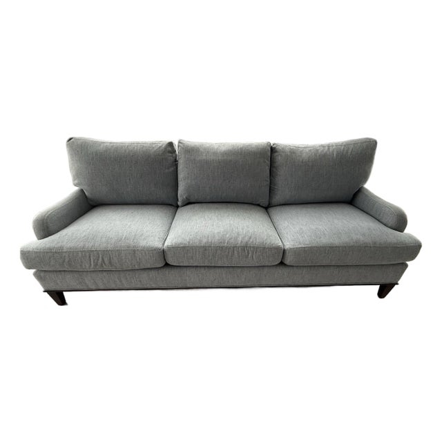 Custom Lee Industries Sofa in Chariot Denim (Performance Fabric) For Sale