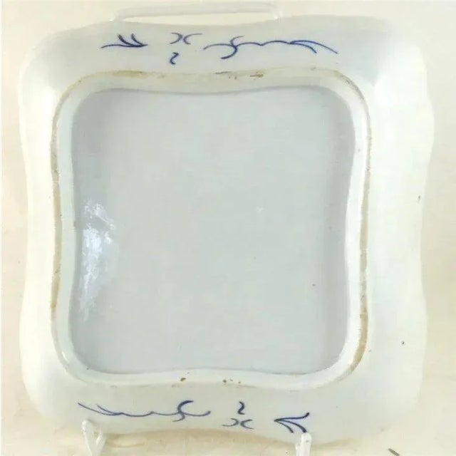 1810 Coalport Porcelain Rock & Tree Imari Square Dessert Dish For Sale In New York - Image 6 of 8
