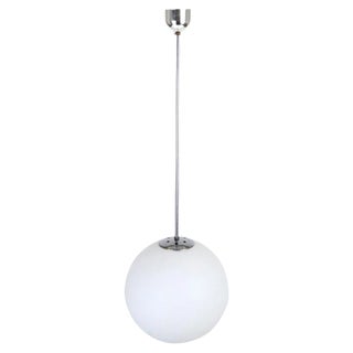 Large Opaline Ceiling Lamp by Napako, 1930s For Sale