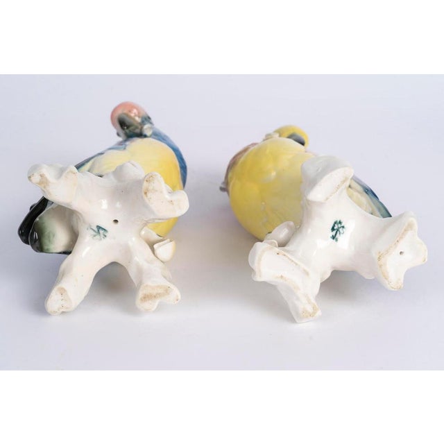 Porcelain Parrots, 20th Century, Set of 2 For Sale - Image 5 of 6