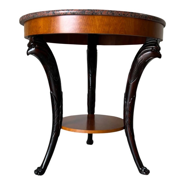 Vintage Baker Empire Gueridon Mahogany Accent Table For Sale