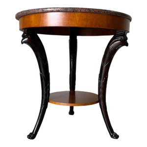 Vintage Baker Empire Gueridon Mahogany Accent Table