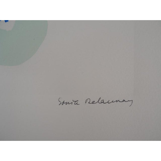 Sonia DELAUNAY (according to) Top dress, Rio Lithography Signed in the plate Numbered /600 copies On vellum, 40 x 30 cm...