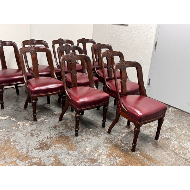 Victorian Antique Victorian Dining Chairs, Set of 10 For Sale - Image 3 of 11