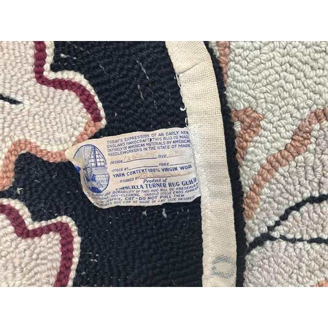Vintage American Hook Oval Shape Rug, 1950s For Sale - Image 14 of 15