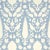 Contemporary Schumacher Chenonceau Damask Wallpaper in Sky Blue - 9 Yards For Sale - Image 3 of 3