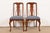 Harden Furniture Queen Anne Solid Cherry Wood Side Chairs or Dining Chairs, Pair For Sale - Image 11 of 11