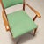 Green Vintage Armchair in Green Fabric, 1950s For Sale - Image 8 of 11
