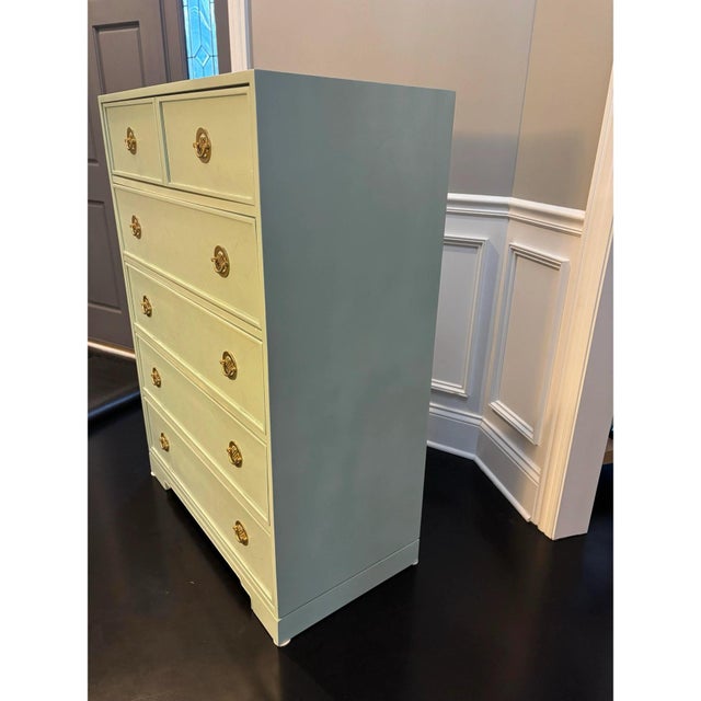 Wood Highboy Dresser by Drexel Heritage Sarasota Collection For Sale - Image 7 of 10