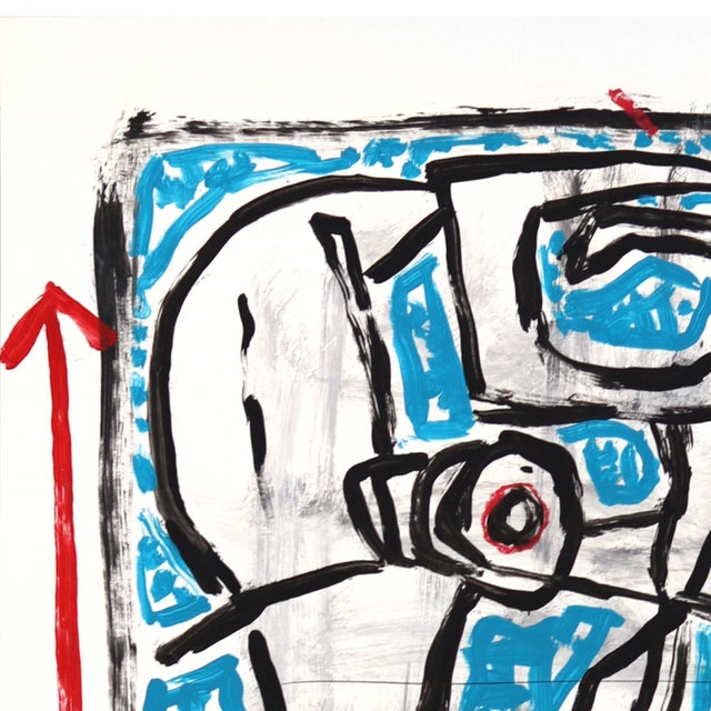 Robot Rodeo Ghost - Original Whimsical Figurative Acrylic Pop Art Painting on Poster Board by Gary John For Sale - Image 4 of 6