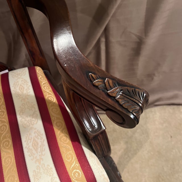 Late 20th Century 20th Century Chippendale Style Mahogany Chairs For Sale - Image 5 of 12