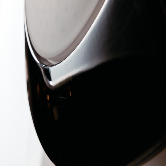 Black Metal and Glass Ceiling Lamp For Sale - Image 8 of 18