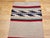 Vintage Native American Navajo Area Rug, Handwoven Wool, Stripe Pattern,Ivory & Red, 2x4 For Sale - Image 9 of 16