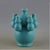 Turquoise Celadon Multi-Spout Gourd Ceramic Vase, Chinese Five Blessings Vase For Sale - Image 4 of 5