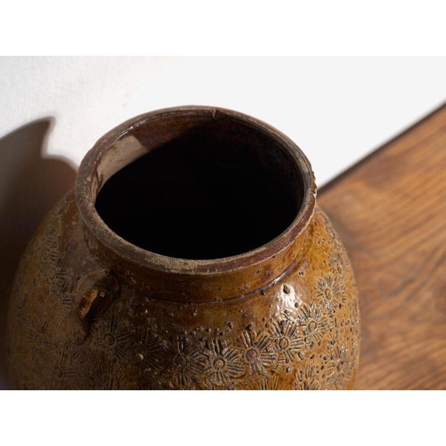 Antique Chinese Glazed Stoneware Vase, China, 1900 For Sale - Image 3 of 8
