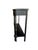 Black Faux Bamboo Console Table For Sale In West Palm - Image 6 of 8