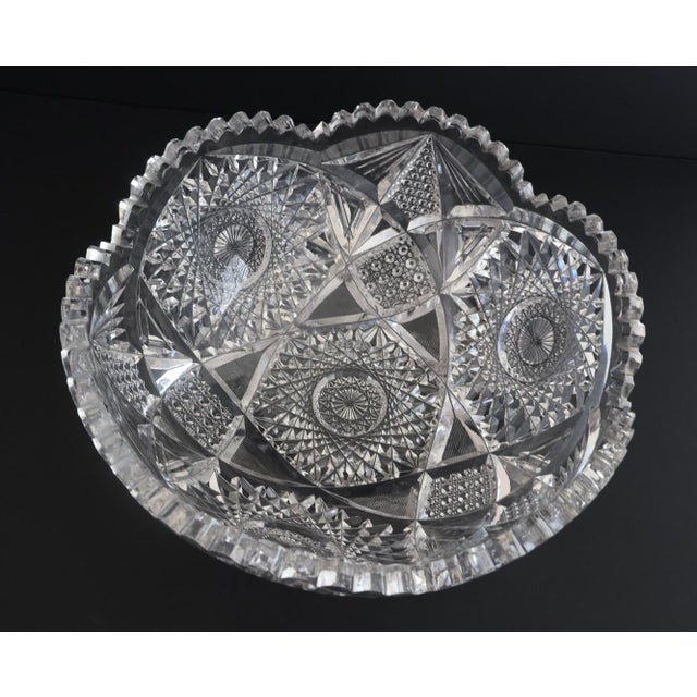 A beautiful example of American Brilliant Period (ABP) cut crystal, dating to the peak years of the movement, circa...
