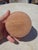Round Pink Alabaster Jewelry Box, 1960s, in Very Good conditions. Designed 1960 to 1969