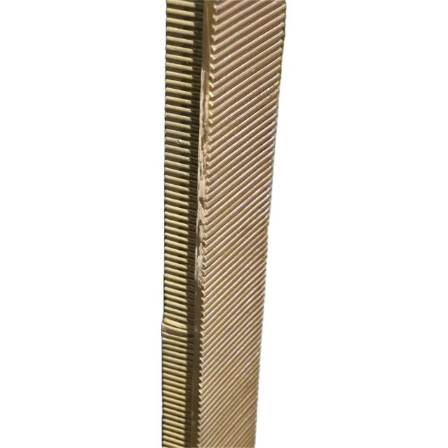 Contemporary Large Ribbed Metal Mirrors, a Pair For Sale In Nashville - Image 6 of 7