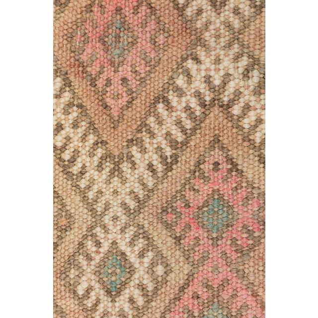1960s Vintage Rare Pastel Zayane Kilim Moroccan Rug - 6'4 X 10'6" For Sale - Image 5 of 8