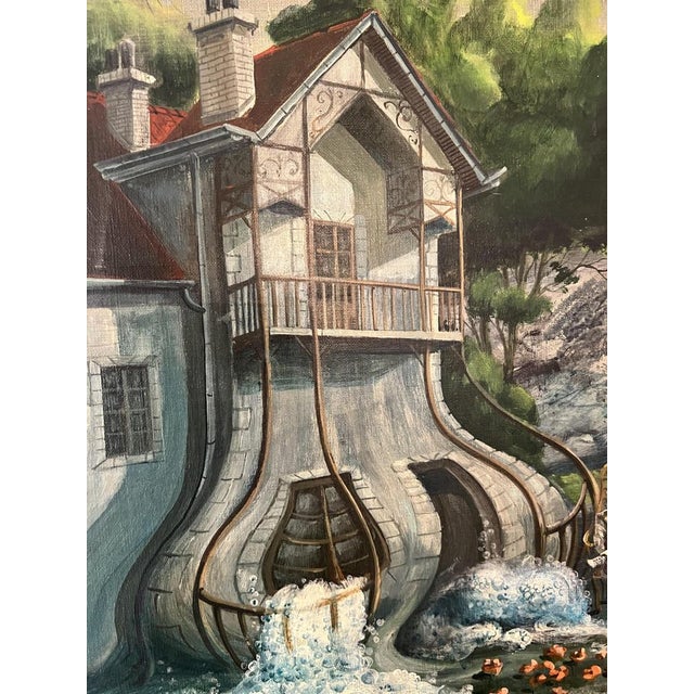 Noel Dumolard, The Dream, 1970s, Oil on Canvas, Framed For Sale - Image 3 of 10