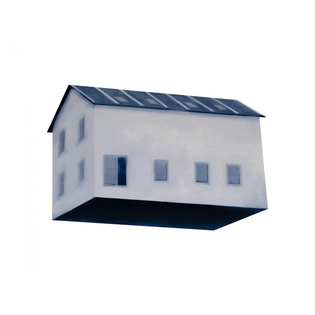 Elina Alka Rikmane, House February, Oil on Canvas, 2021 For Sale