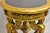 Late 20th Century Egyptian Revival Gold Giltwood Marble Top Sphinx Pedestal Side Table Plant Stand For Sale - Image 11 of 12