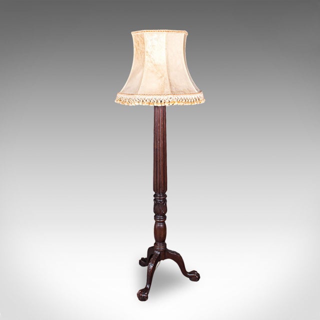 Antique Standard Lamp, English, Floor Light, William IV Revival, Victorian, 1890 For Sale - Image 4 of 12