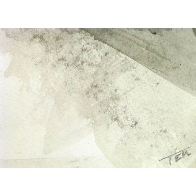Modern Abstract French Ink Wash For Sale - Image 4 of 6