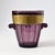 Mid-Century Modern Gold Frieze Amethyst Glass Ice Bucket with Ladle from Walther, 1950s, Set of 2 For Sale - Image 3 of 10