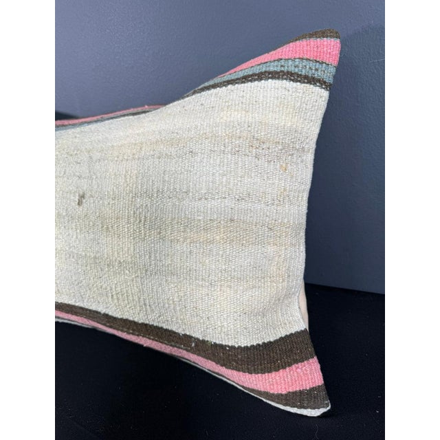 Turkish Hemp Pillow Cushion Natural Beige Pink Pillow Cushion Cover 16 "x 24" #30026 Enhance your home decor with our...