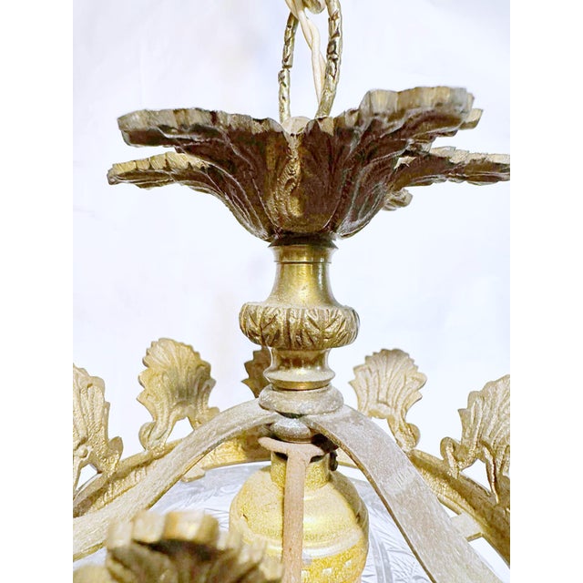 Early 20th Century 1920's Vintage Hand Cut Crystal Lantern For Sale - Image 5 of 9