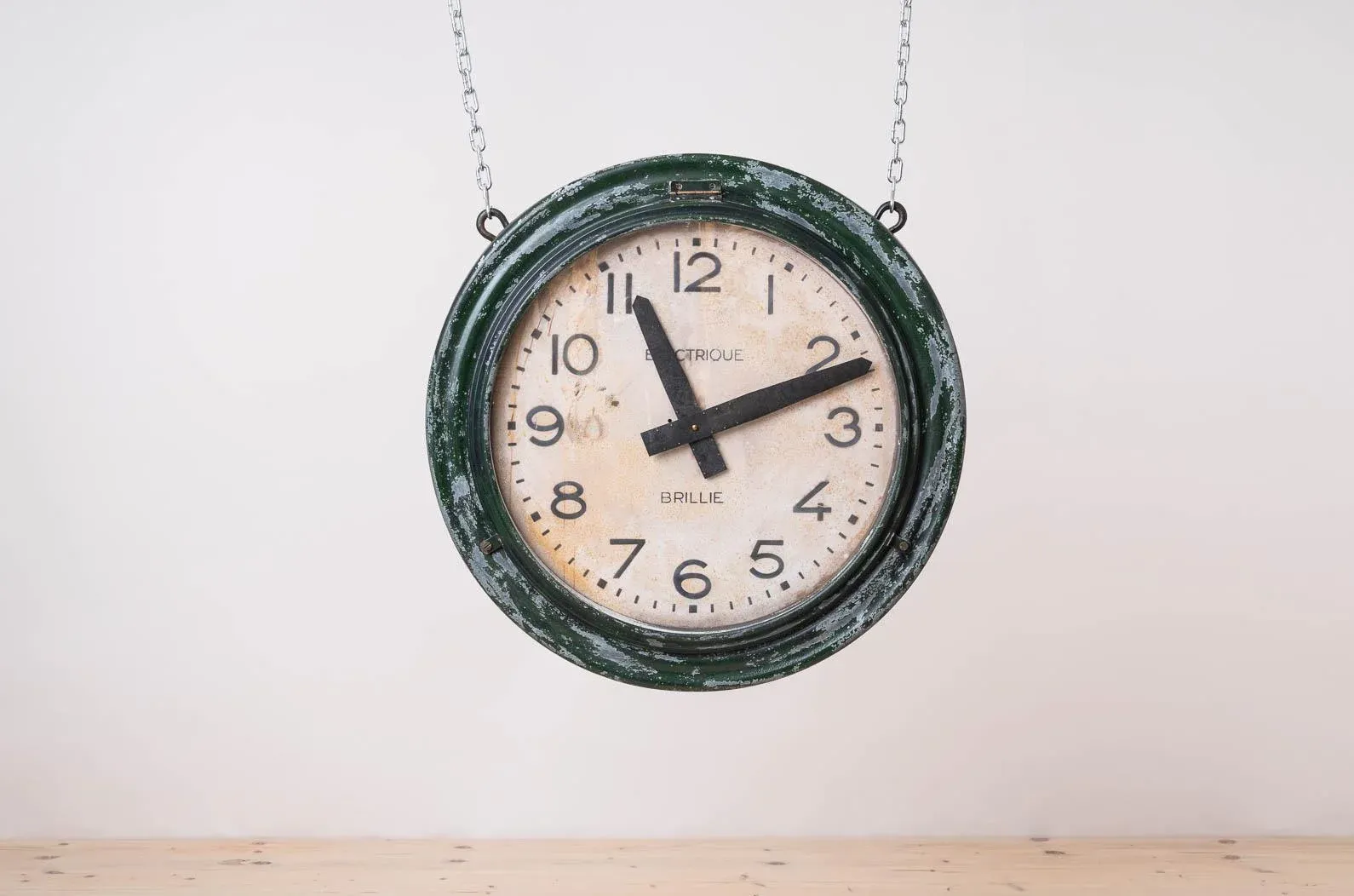Antique Train Station Wall Clock from Brillie, 1920s | Chairish
