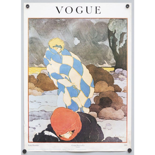 Vogue Early December Winter Wind Manifesto Condé Nast Di Lepape, 1970s, Paper For Sale - Image 6 of 6