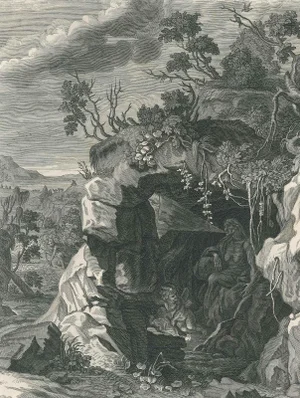 La Nymphe Echo - Original Etching by B. Picart - 1742 1742