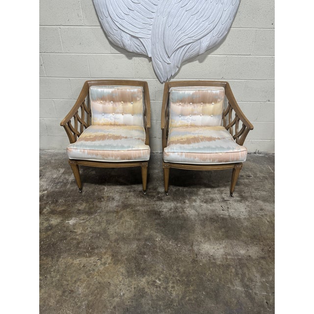 Let me start by saying these would be great lacquered! The upholstery is actually in great shape, but the frame s are a...