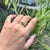 Handmade 14k Yellow Gold Marquise Emerald & Diamond Open Sprial Ring Size 4 For Sale - Image 9 of 18